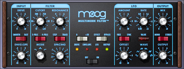 Moog® Multimode Filter GUI
