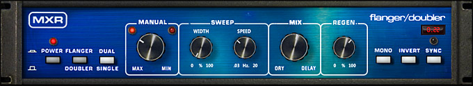 MXR® Flanger/Doubler GUI