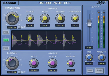Sonnox Oxford Envolution GUI
