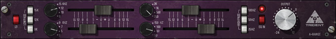 Trident® A-Range Classic Console EQ GUI