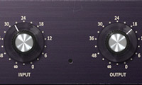 Input and Output control knobs adjust the gain.