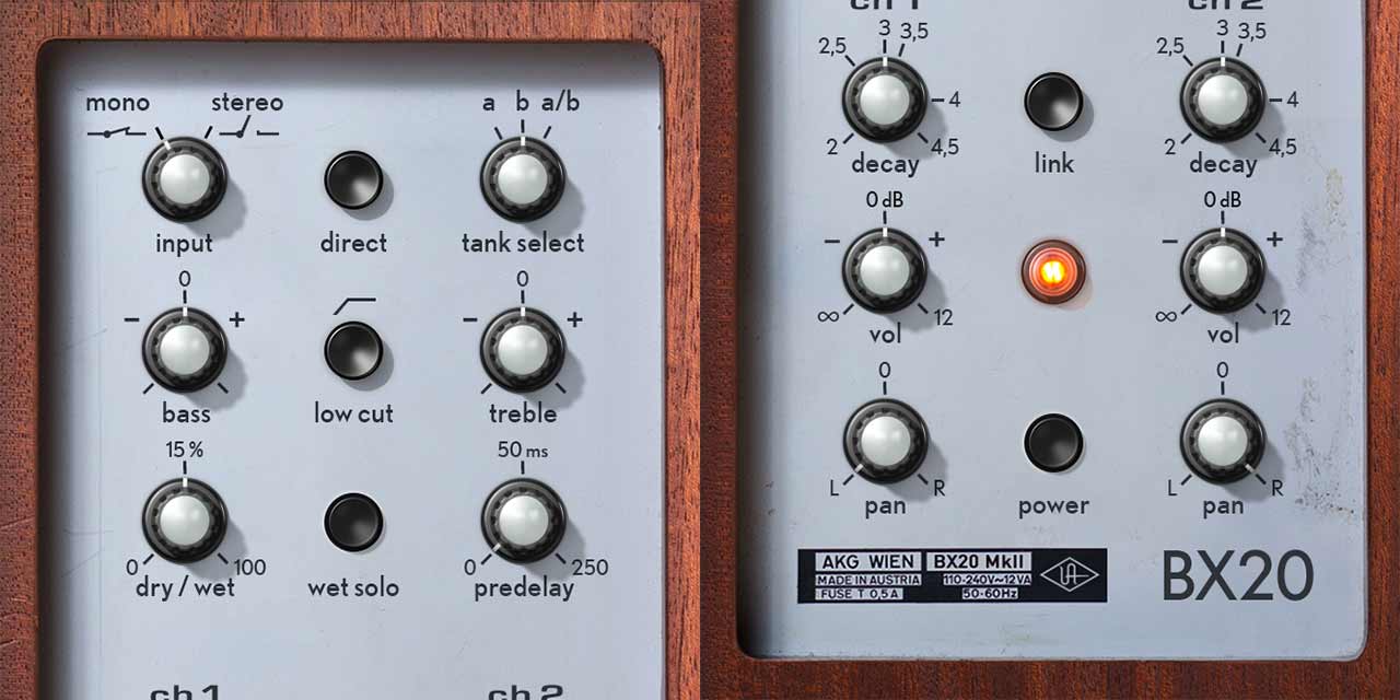 AKG BX 20 Spring Reverb UAD Audio Plugins Universal Audio