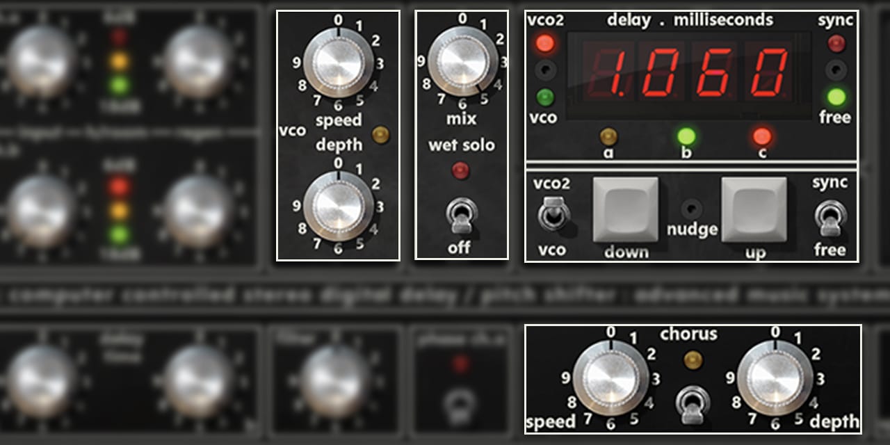 AMS DMX Digital Delay & Pitch Shifter UAD Audio Plugins Universal Audio