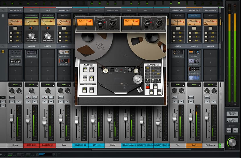 Ampex® ATR102 Mastering Tape Recorder UAD Audio Plugins Universal