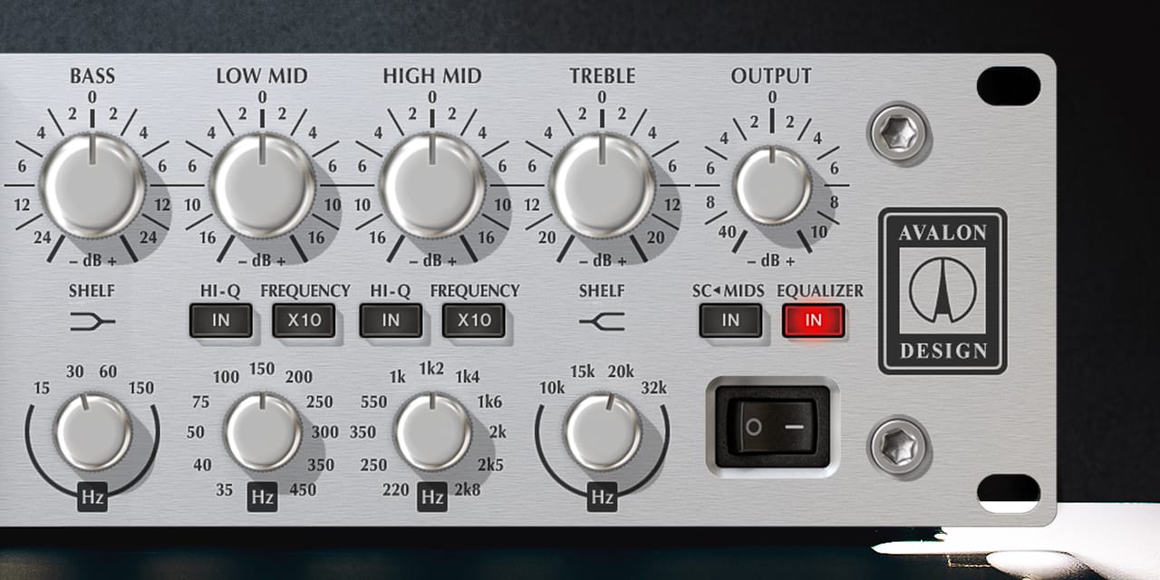 Avalon VT737 Tube Channel Strip UAD Audio Plugins Universal Audio