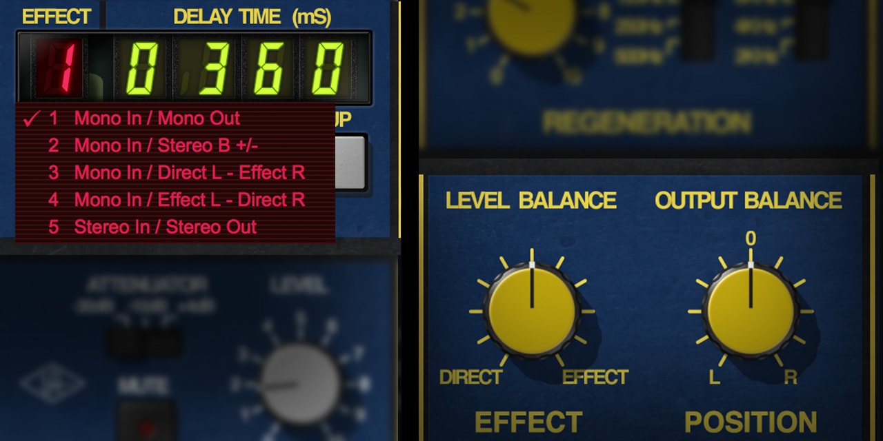 SDD3000 Digital Delay UAD Audio Plugins Universal Audio