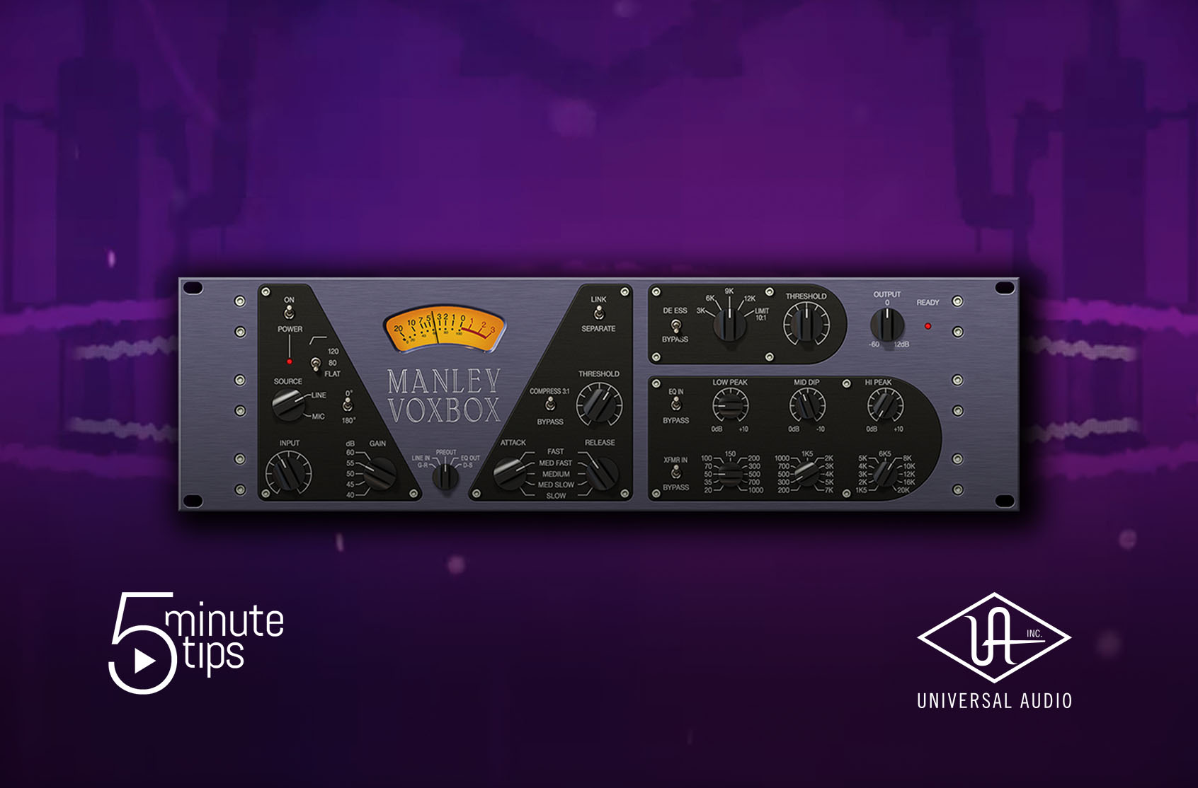 Manley VOXBOX Channel Strip Plugins Audio UAD Universal Audio
