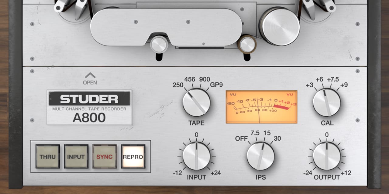 Studer® A800 Tape Recorder UAD Audio Plugins Universal Audio