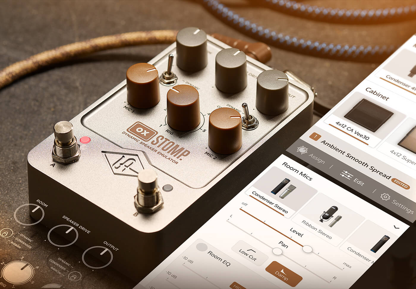 Universal Audio Announces New UAFX OX Stomp Dynamic Speaker Emulator