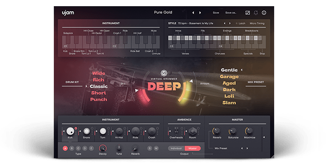 Virtual Drummer DEEP by UJAM