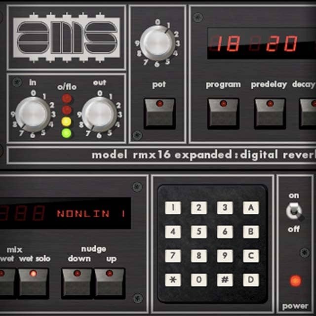 AMS RMX16 Expanded Digital Reverb UAD Audio PlugIns Universal Audio