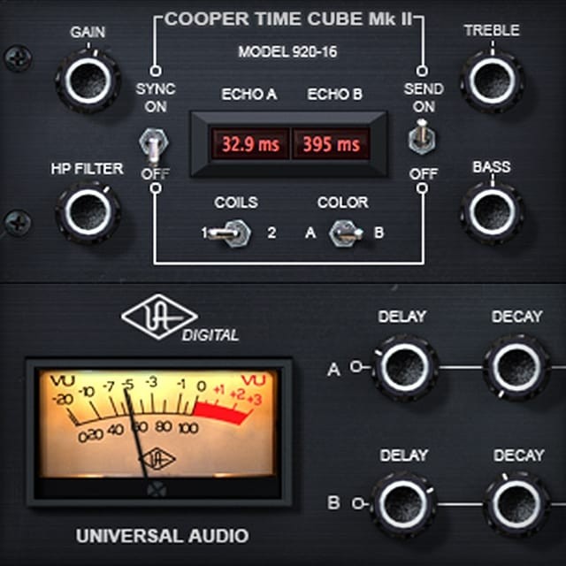 Cooper® Time Cube Mk II Delay Plugins Audio UAD Universal Audio